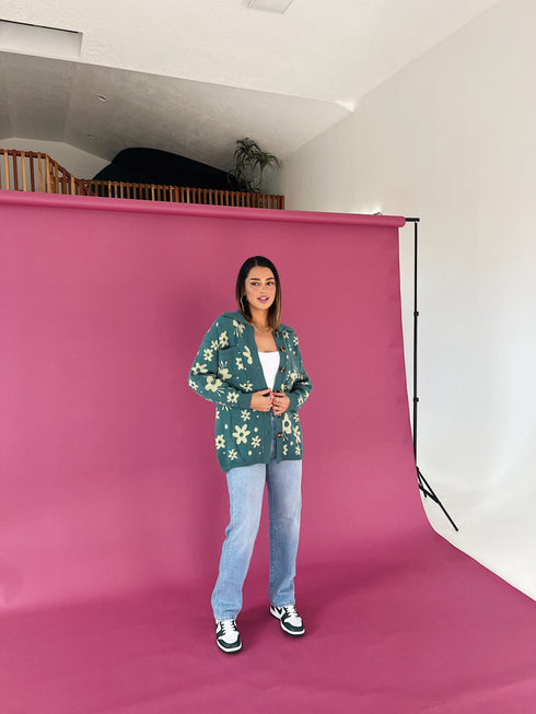 Twin Flame Floral Cardigan